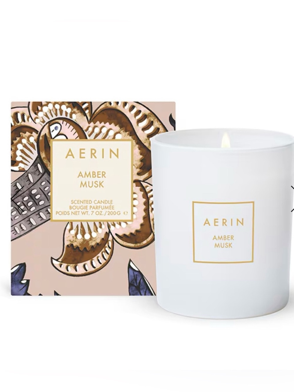 NWT AERIN AMBER MUSK SCENTED CANDLE 200G